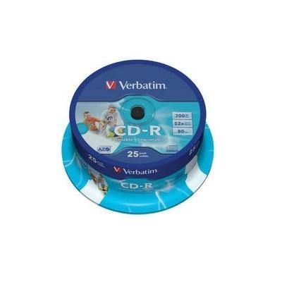 Verbatim CD-R AZO Inkjet Printable 25 stuks Spindel