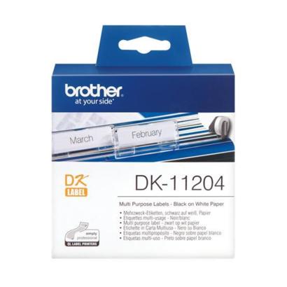 Brother DK-11204 Multi Purpose label 17x54mm wit