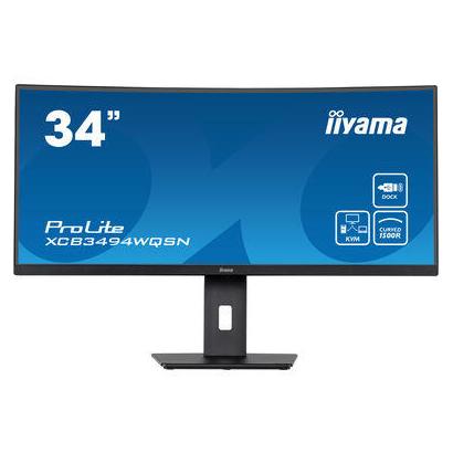 34" iiyama XCB3494WQSN-B5 Curved HMDI/DP/USB en KVM switch