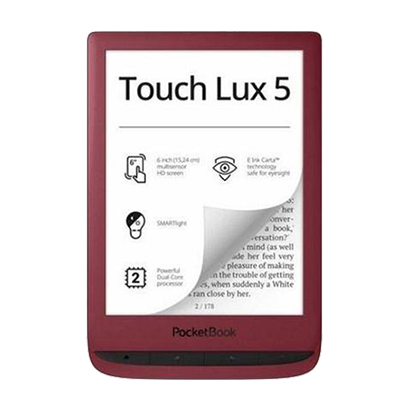PocketBook Touch Lux 5 e-Reader rood