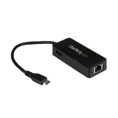 StarTech USB-C naar Gigabit netwerkadapter extra USB poort