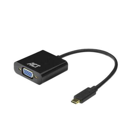 ACT USB-C naar VGA adapter 0,15m zwart