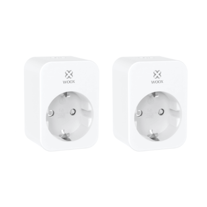 2-pack Woox R6118 Slimme stekker 16A met energiemeter