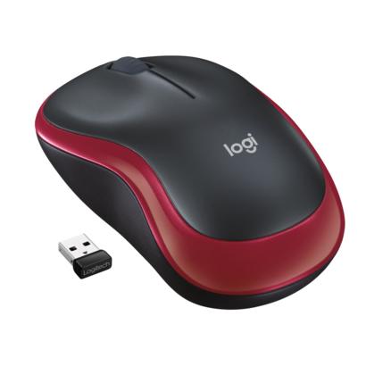 Logitech M185 draadloze muis rood