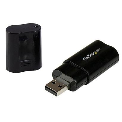 StarTech USB Stereo audio adapter externe geluidskaart zwart