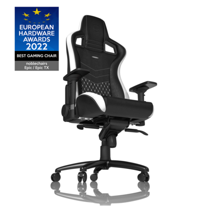 Noblechairs Epic Real leather gamestoel zwart/wit/rood