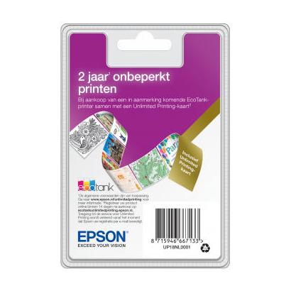 Epson EcoTank Unlimited printing card