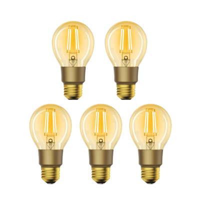 5-pack Woox R9078 Filament slimme E27 LED lamp WiFi
