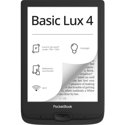PocketBook Basic Lux 4 e-Reader zwart