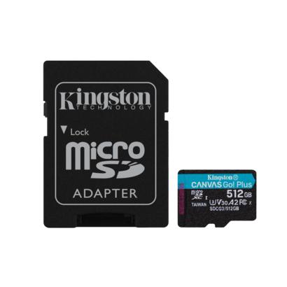 Kingston Canvas Go Plus 512GB microSDXC SDCG3/512GB