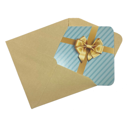Cadeaukaart verpakking + kaartje