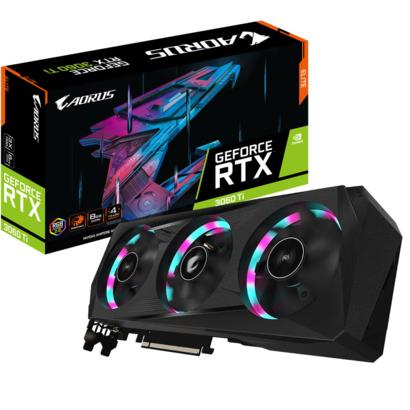 Gigabyte Aorus GeForce RTX 3060 Ti Elite 8G PCI-E V2.0 (LHR)