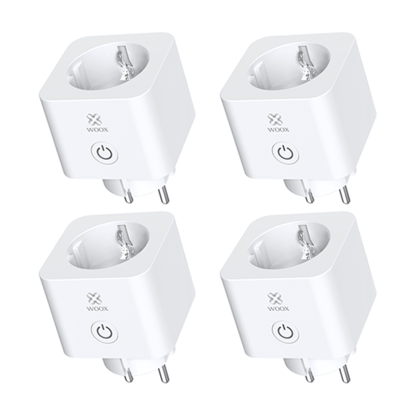4-pack Woox R6113 Slimme stekker 16A met energiemeter