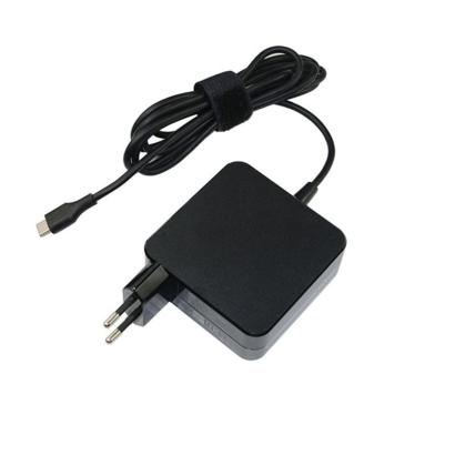 Universele 65W USB-C laptop adapter zwart