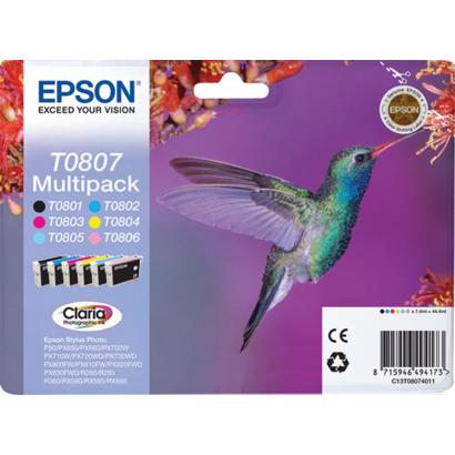 Epson T0807 Claria Photographic Multipack 6-kleuren