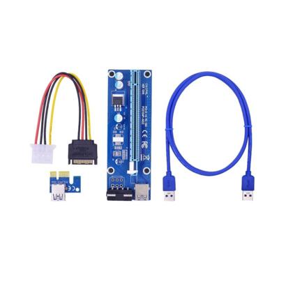 Mining Riser kaart V6 PCI-E 1x naar 16x + 100cm USB3.0 kabel