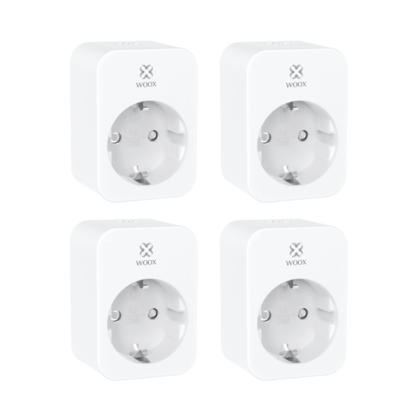 4-pack Woox R6118 Slimme stekker 16A met energiemeter