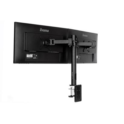 iiyama dubbele bureausteun arm tot 30" zwart