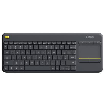 Logitech K400 Plus draadloos Touch toetsenbord zwart