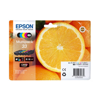Epson 33 multipack zwart/foto zwart/cyaan/magenta/geel
