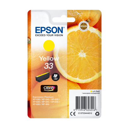 Epson 33 Claria Premium geel inktcartridge