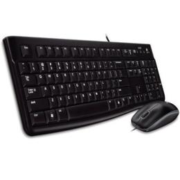 Logitech MK120 desktop set bedraad zwart