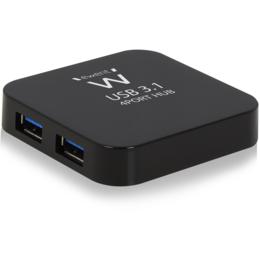 Ewent EW1134 actieve 4-poorts USB 3.0 hub met adapter