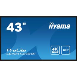 43" iiyama LE4341UHS-B1 VA D-Sub/DVI/HDMI/RCA/USB + spks