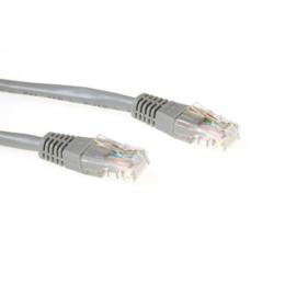 ACT grijze CAT6 U/UTP netwerkkabel 0,5 meter