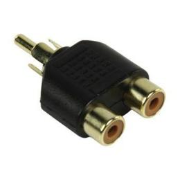 HQ RCA naar 2x RCA audio adapter M/F