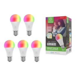 5-pack Woox R9077 Zigbee slimme E27 LED lamp WiFi RGB
