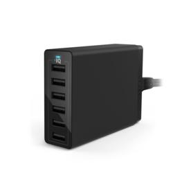 Anker PowerPort 6 USB hub 6-poorts zwart