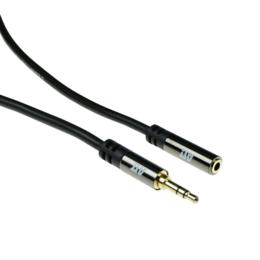 ACT High Quality 3,5mm jack audio verlengkabel M/F 3m