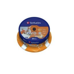 Verbatim DVD-R 4,7GB Printable 25 stuks Spindel