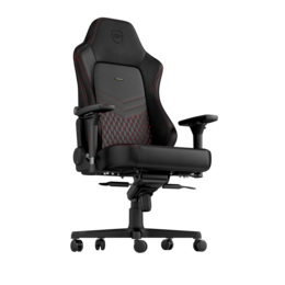 Noblechairs Hero Real leather gamestoel zwart/rood