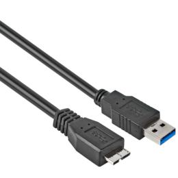 Valueline USB 2.0 A naar USB-B Micro B kabel M/M 0,5m