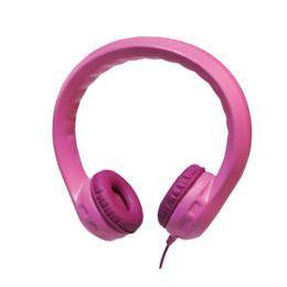 LogiLink Flexibele kinder koptelefoon roze
