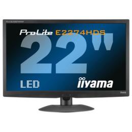 Refurbished 21,5" iiyama E2274HDS-B2 LED 2ms D-Sub/DVI/HDMI