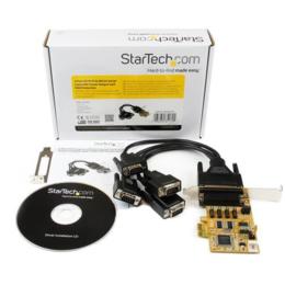 StarTech 4x ESD Seriele RS232 LP PCI-E 1x p/n PEX4S553S