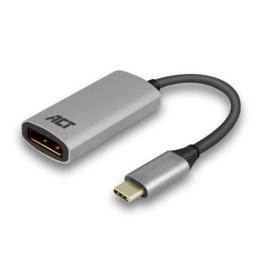 ACT USB-C naar Displayport 4K adapter 0,15m zwart