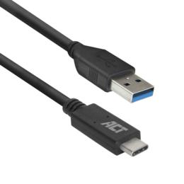 ACT USB 3.2 A kabel naar USB-C M/M 2 meter