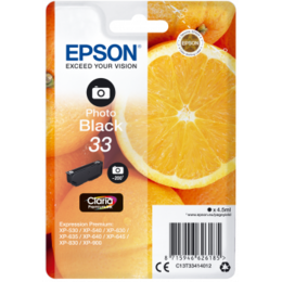 Epson 33 Claria Premium foto zwart inktcartridge