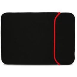 12" dubbelzijdige beschermhoes tablet/netbook zwart/rood