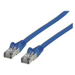 Blauwe platte FTP CAT6 patch kabel 3m
