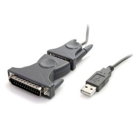 StarTech USB2.0 naar RS232 Seriële DB9/DB25 Adapterkabel M/M