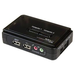 StarTech 2-poorts USB KVM switch met audio en kabels