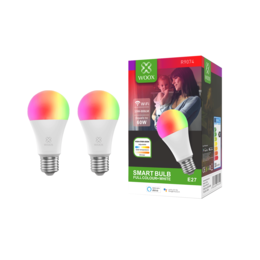 2-pack Woox R9074 Slimme E27 LED lamp WiFi RGB