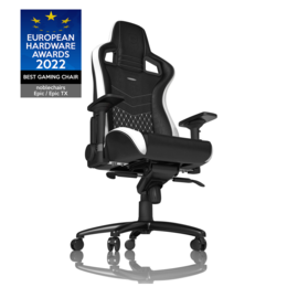 Noblechairs Epic Real leather gamestoel zwart/wit/rood