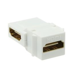ACT Keystone koppelstuk HDMI Haaks F/F wit
