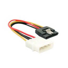 ACT Molex 4-pin naar SATA II voedingskabel F/M 0,15m